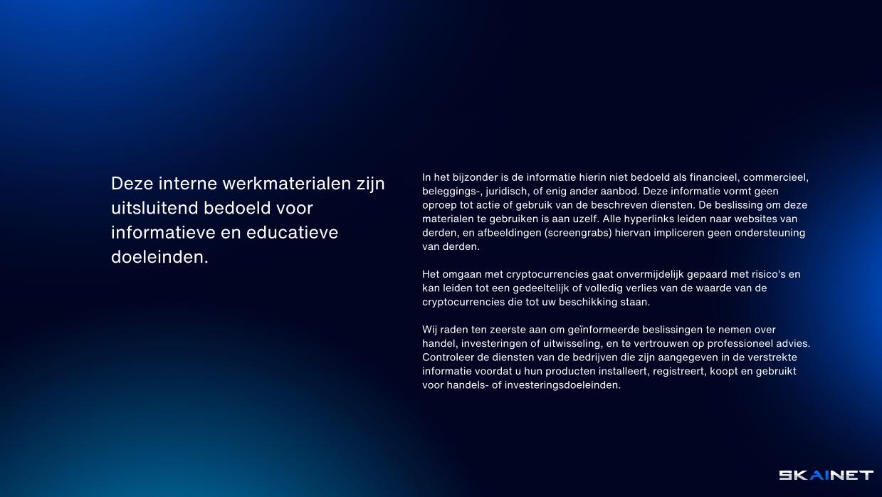 Dit interne werkmateriaal is uitsluitend bedoeld voor informatieve en educatieve doeleinden.